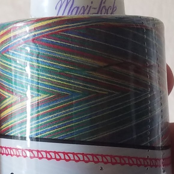 Maxi-Lock Swirls 3000 yd Rainbow Swirl Varigated Polyester Serger Thread - Picture 2 of 7